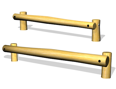 Balansbom (rak) x1 - två storlekar