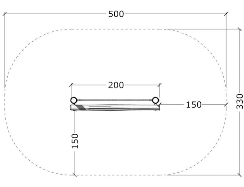 Balansbom med rep x1 - bild 2