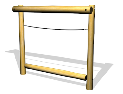 Balansbom med rullbom + rep