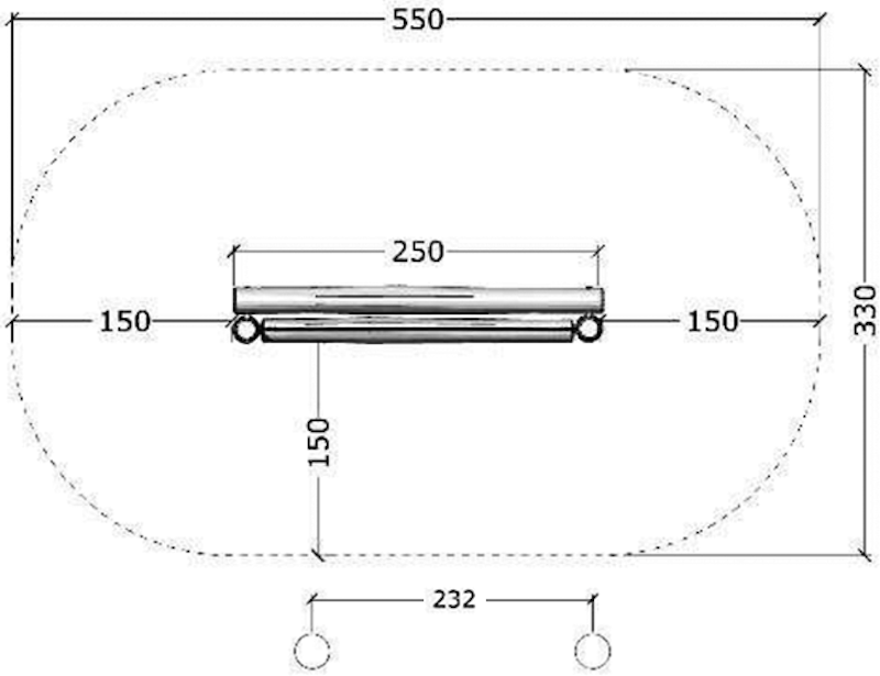 Balansbom med rullbom + rep - bild 2