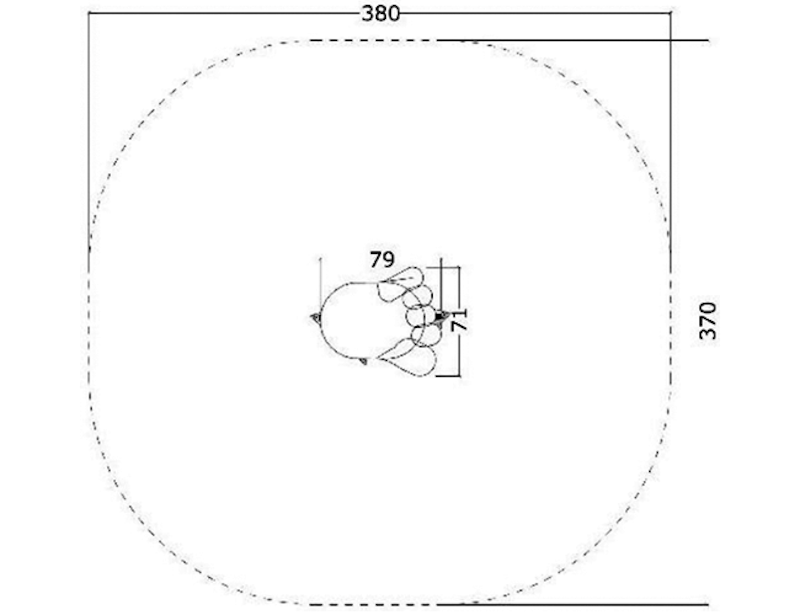 Fjäder Björnfot DUBBEL - bild 2