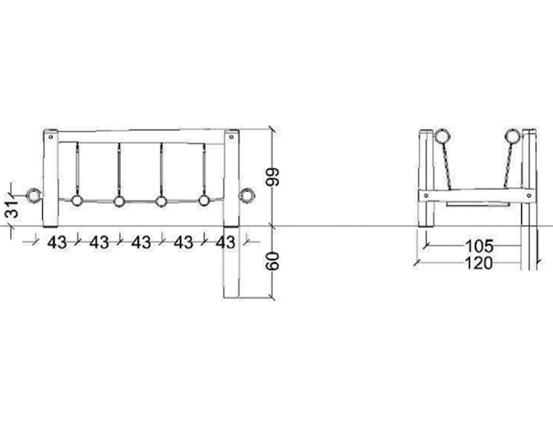Hängbro med bommar - två storlekar - bild 5