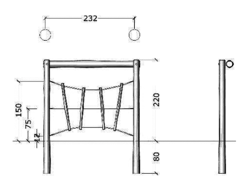 Klätterträd 2.5 horisontell - bild 3