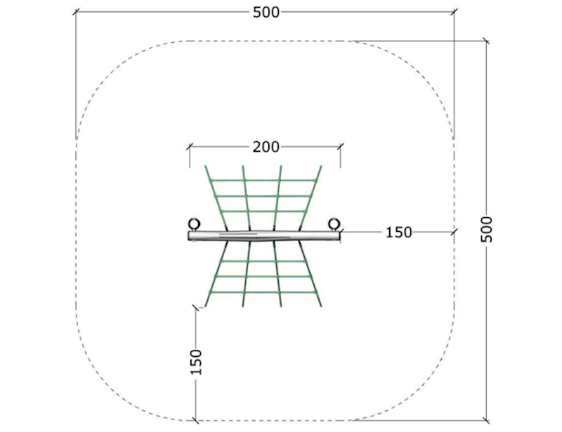 Upp-och-ner nät ENKEL - bild 2