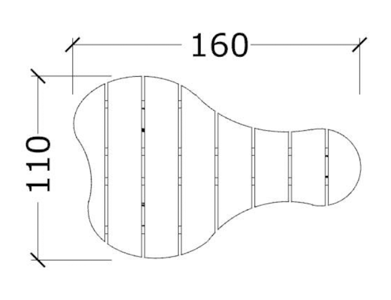 Sandlekbord Robinia LARGE - bild 2