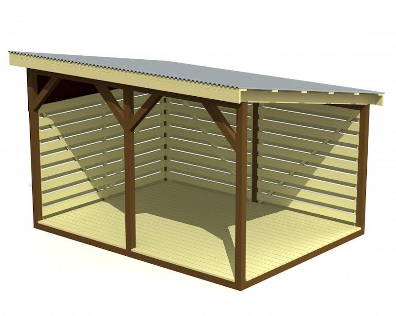 Shelter 3x4 m golv