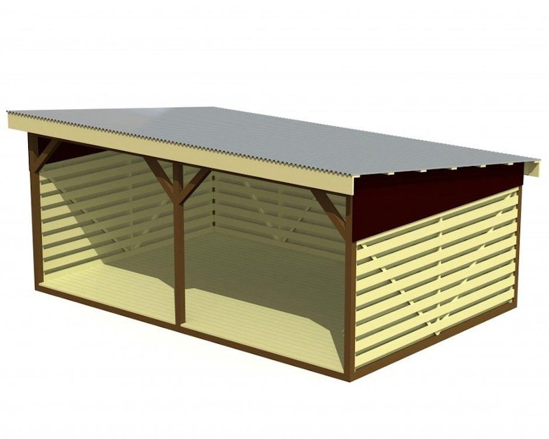 Shelter 4x6 m golv + vägg