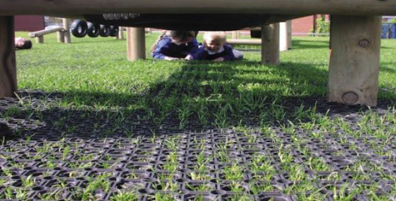 Skyddsmattor för gräs