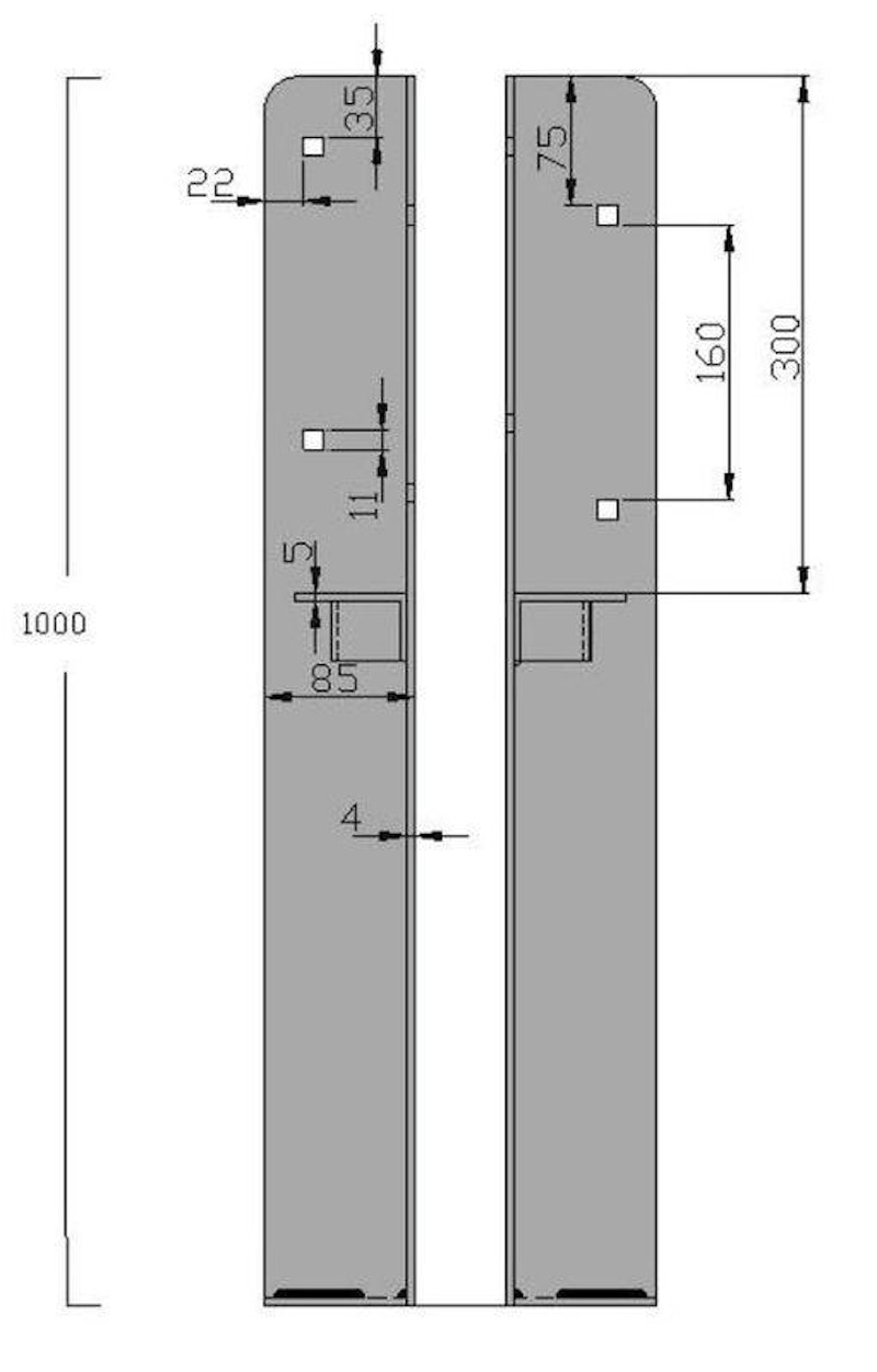 Stolpsko m fyrkantsprofil - bild 2