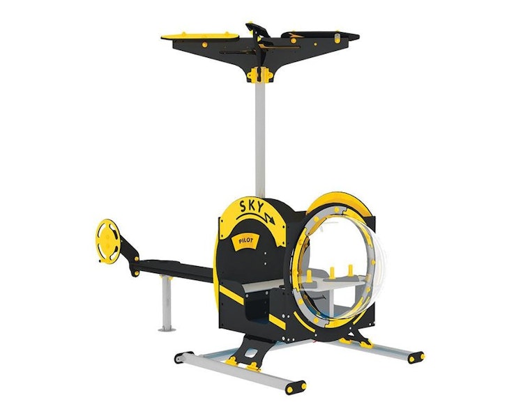 helikopter på lekplats