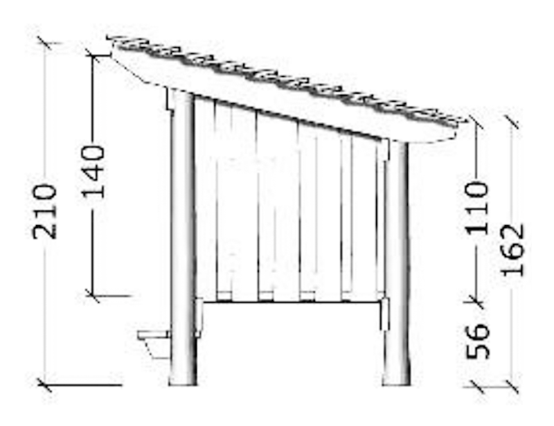 Vindskydd m bänkar - bild 6