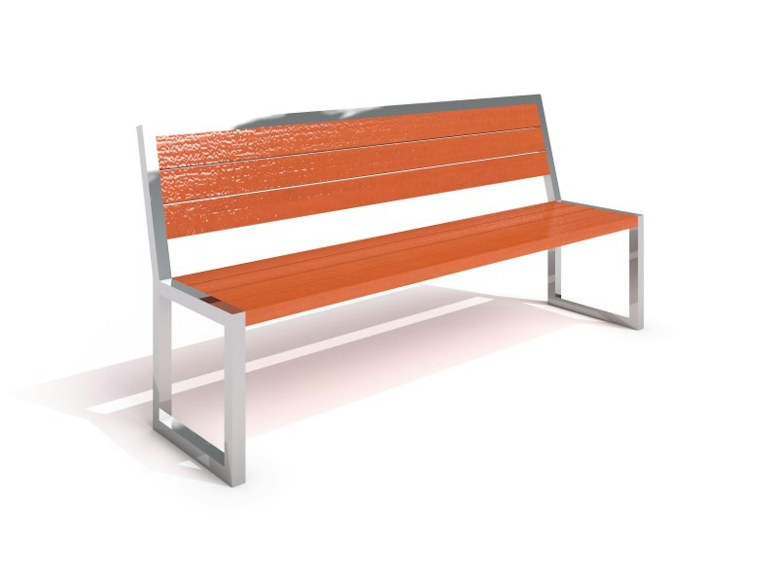 Rostfri bänk 4