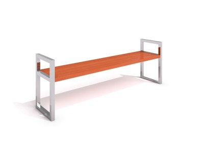 Rostfri bänk 5
