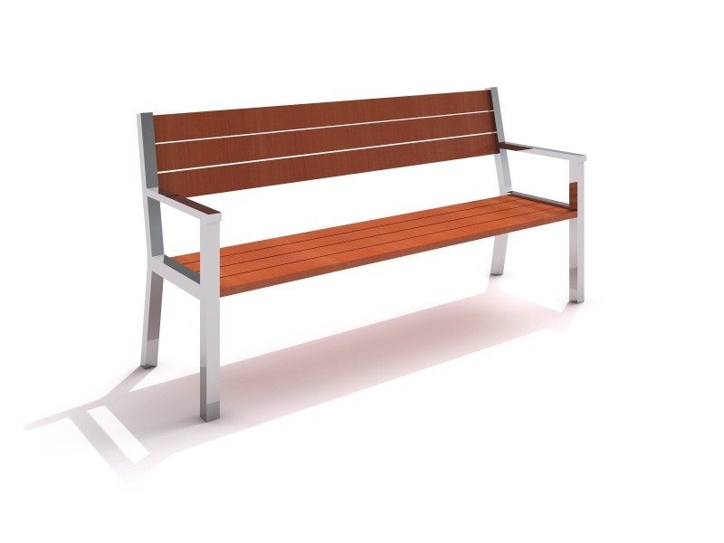 Rostfri bänk 7