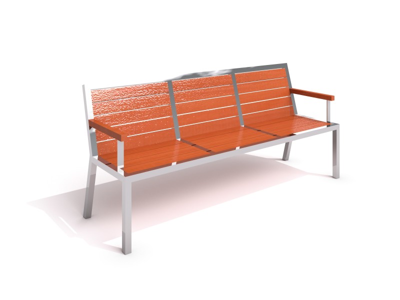 Rostfri bänk 9