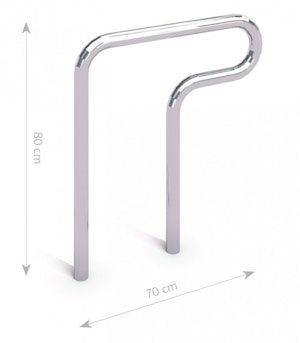 Stainless steel bicycle rack 02