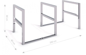 Stainless steel bicycle rack 06