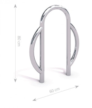 Stainless steel bicycle rack 08