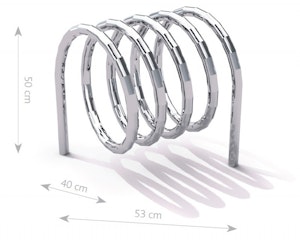 Steel bicycle rack 10