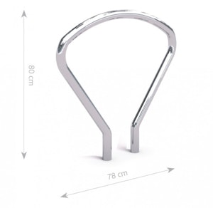 Stainless steel bicycle rack 25