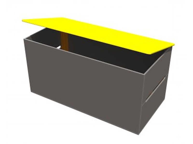 Förvaringslåda med vikbara lock - bild 8