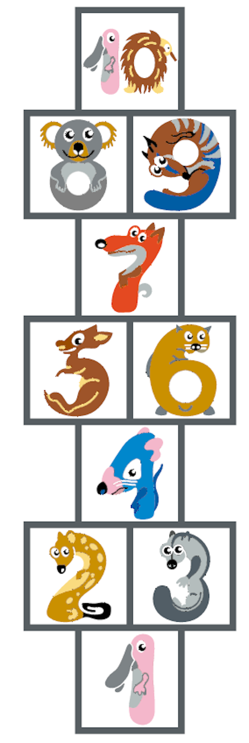 Hopphage Australiens djur