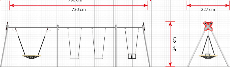 Birk Castle 3 gungor + fågelbo - bild 3