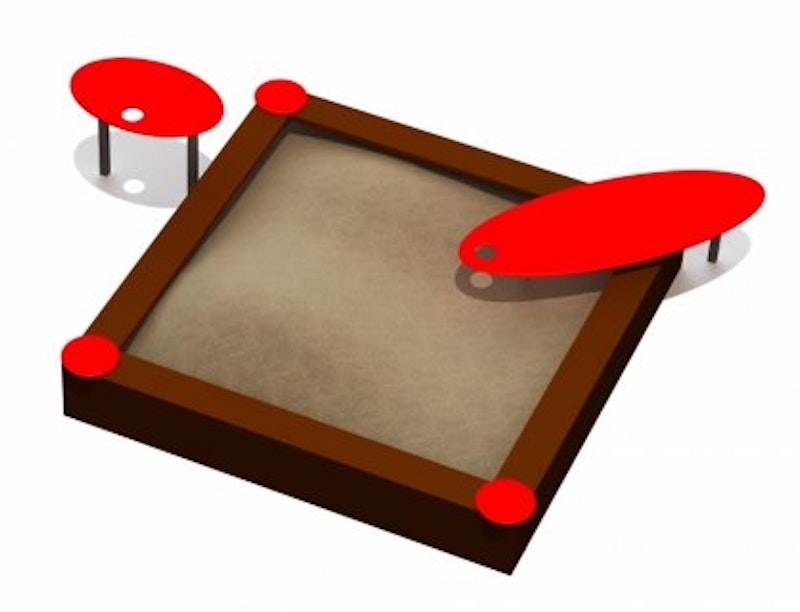 Nissi 2.1x2.1m med sandbord - bild 3