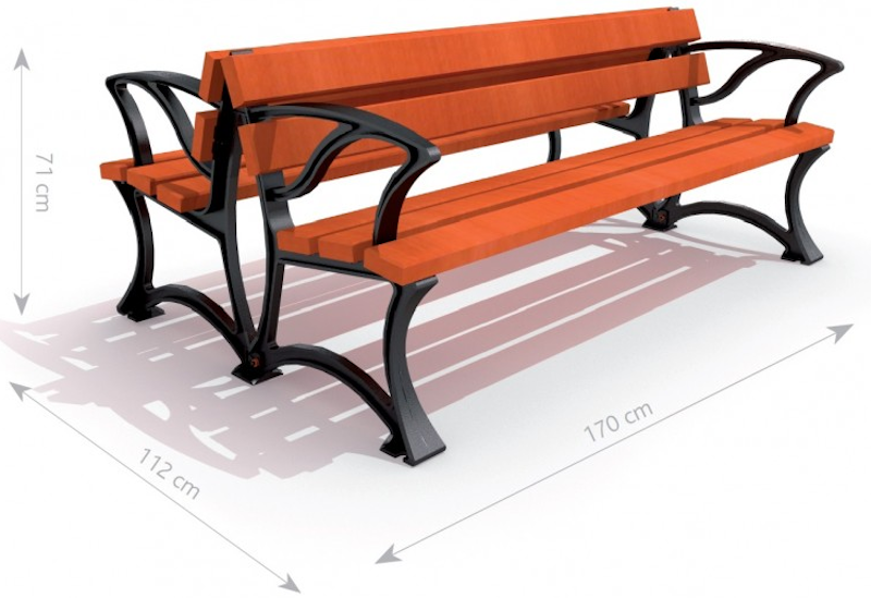 Gjutjärnsbänk 2 - bild 3