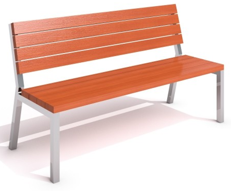 Rostfri bänk 1