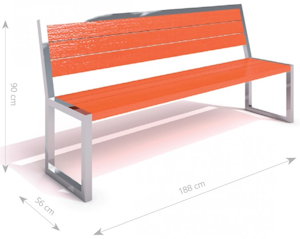 Rostfri bänk 4 - bild 3