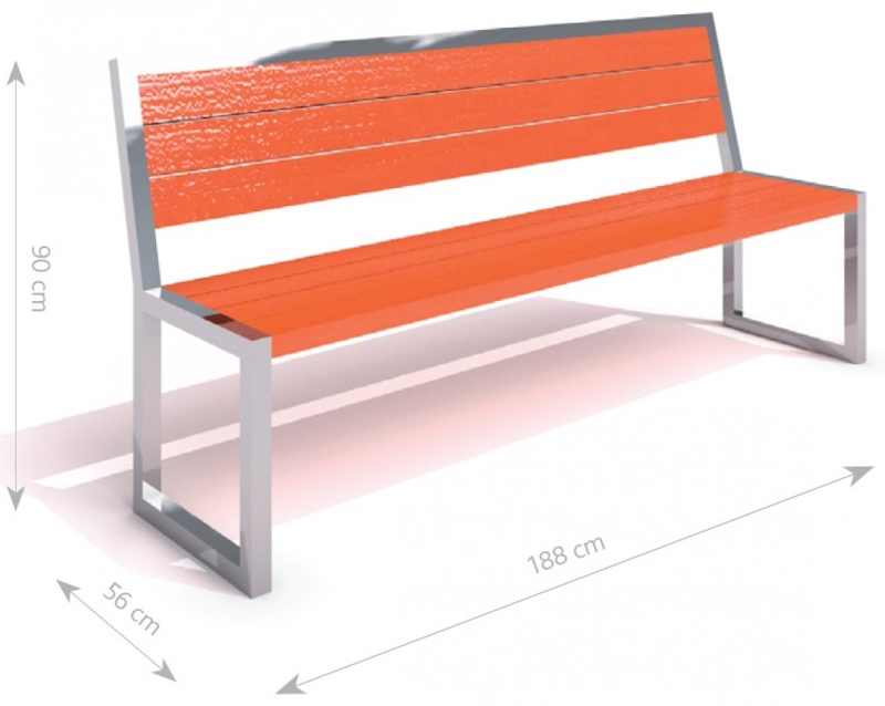 Rostfri bänk 4 - bild 3