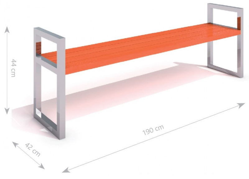 Rostfri bänk 5 - bild 3