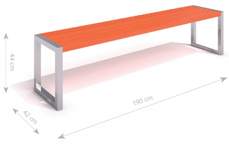 Rostfri bänk 6 - bild 3