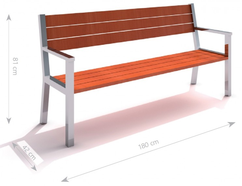 Rostfri bänk 7 - bild 2