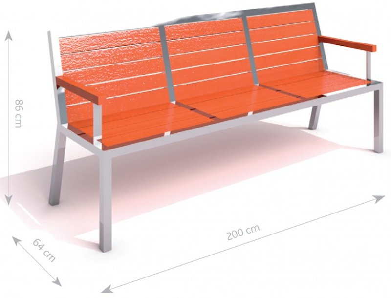 Rostfri bänk 9 - bild 2