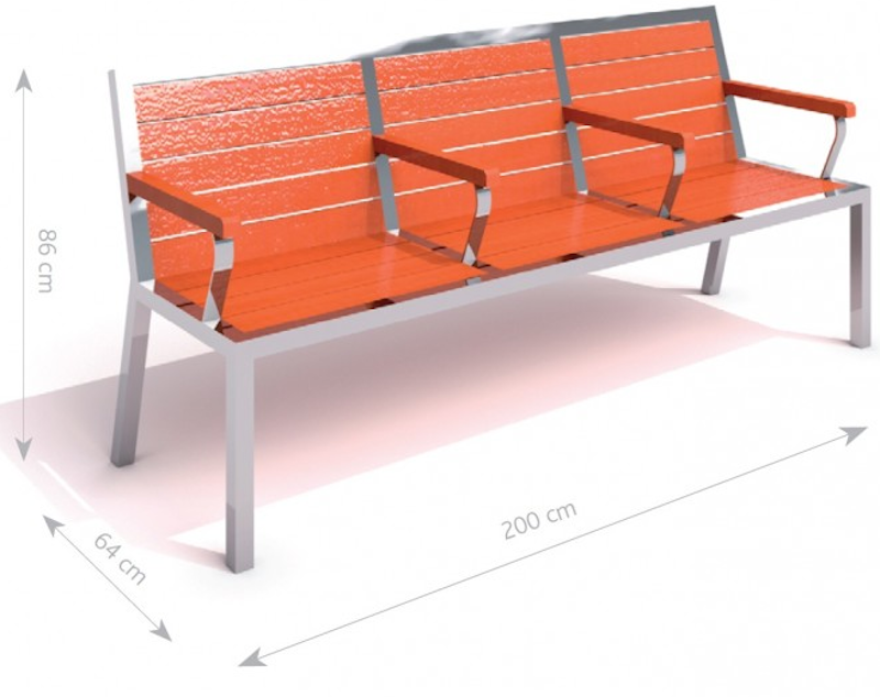 Rostfri bänk 10 - bild 3