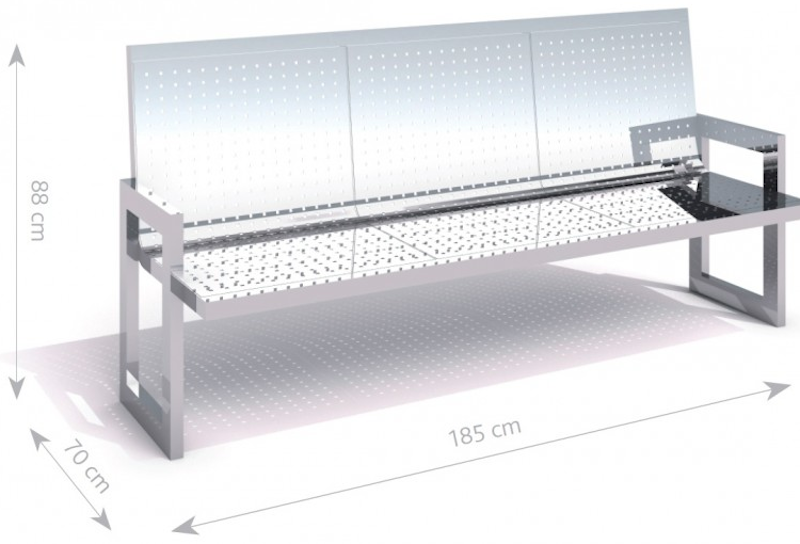 Rostfri bänk 11 - bild 3
