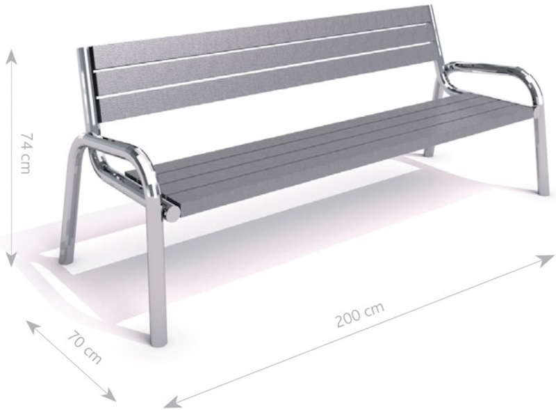 Rostfri bänk 14 - bild 3