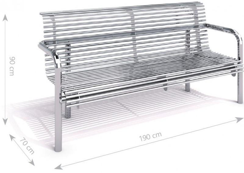 Rostfri bänk 16 - bild 2
