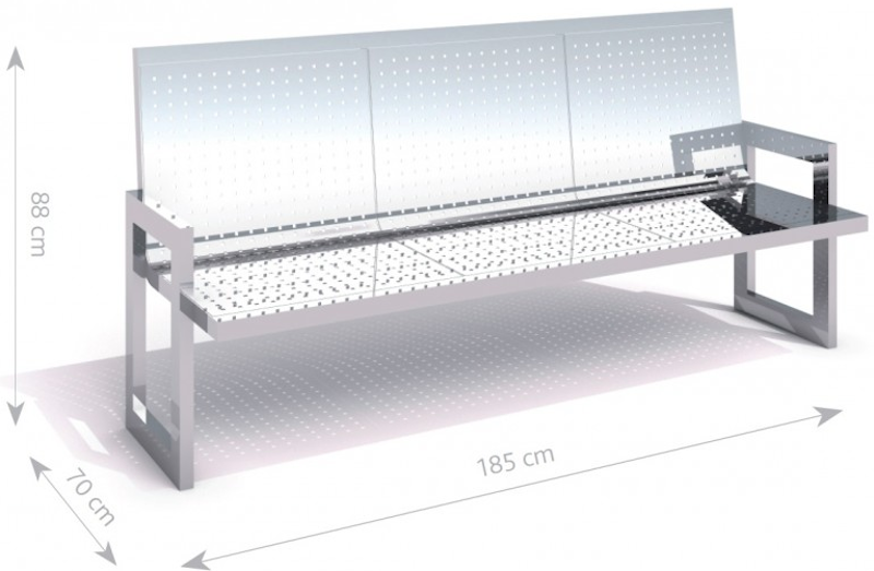 Stålbänk 21 - bild 2