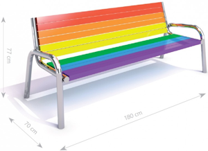 Stålbänk 23 (Pride) - bild 2
