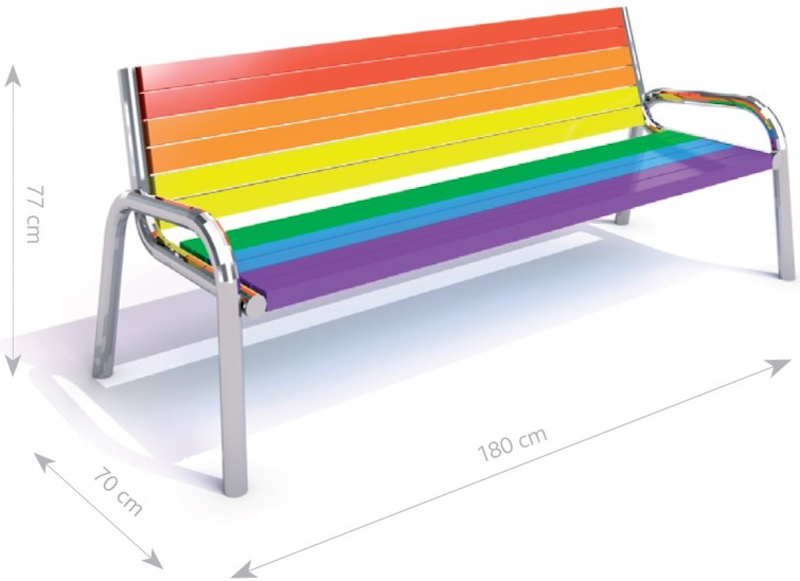 Stålbänk 23 (Pride) - bild 2