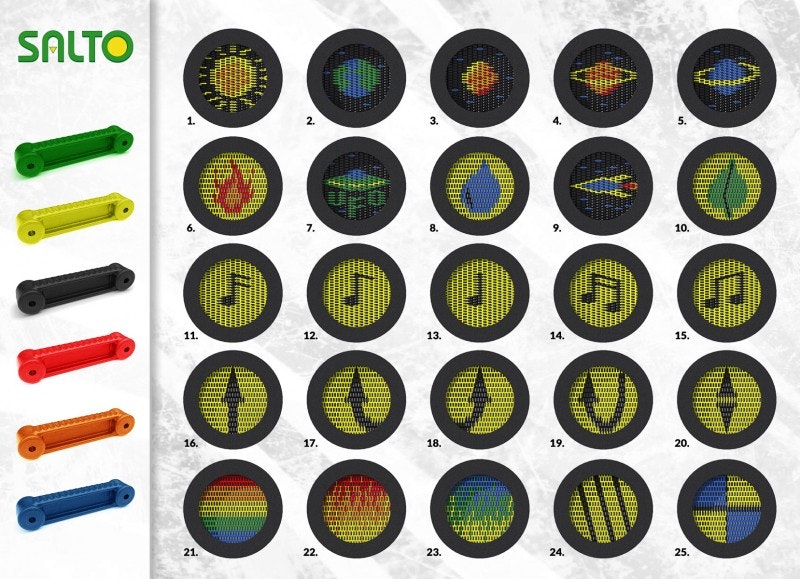 Pako fyrkant i olika storlekar och färger - bild 8