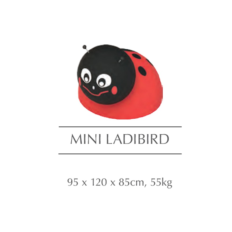 Mininyckelpiga i gummi  - bild 2