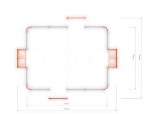 SOCCER RING 4 (9x7m)