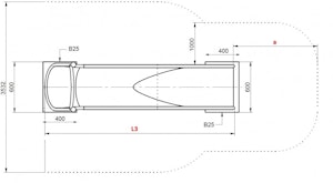Slope Bredd=0,6 meter, L1 (FH)= 0,6-3,1 meter - bild 8