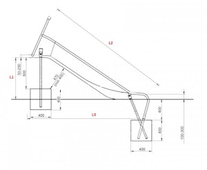 Slope Bredd=0,6 meter, L1 (FH)= 0,6-3,1 meter - bild 7
