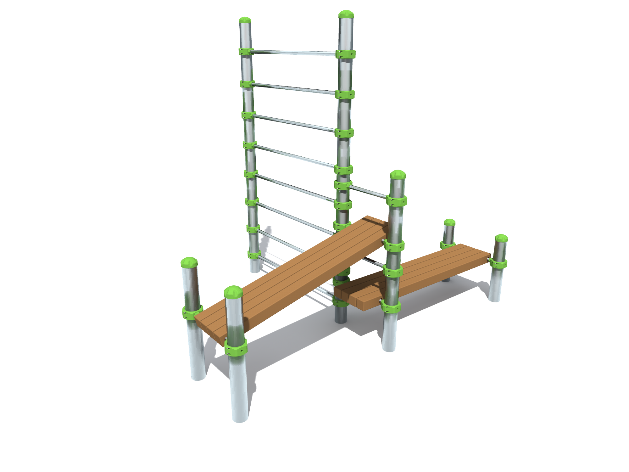 Ribbstol med bänk - Stina