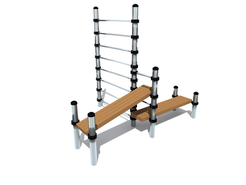 Ribbstol med bänk - Stina - bild 2